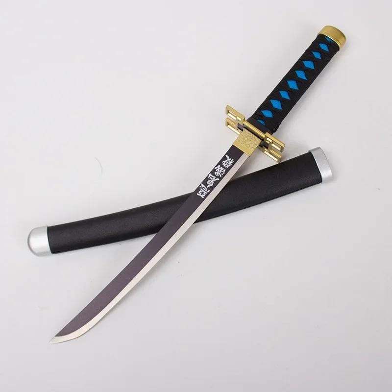 40cm Demon Slayer Metal Katana Kimetsu No Yaiba Cosplay Prop  Japanese Samurai Sword Ninja Knife Real Size Katana Anime Toy Gift