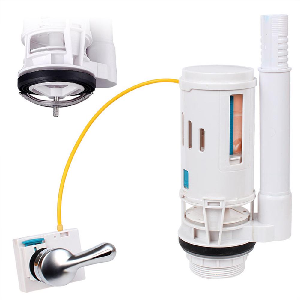 Split Toilet Drain Valve Toilet Cistern Flush Valve Overflow Lever Operated 1/2 Piece Bathroom WC Water Tank Fittings
