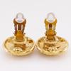 CHANEL COCO Mark Earring vintage Plated Gold 23.8g Women Used