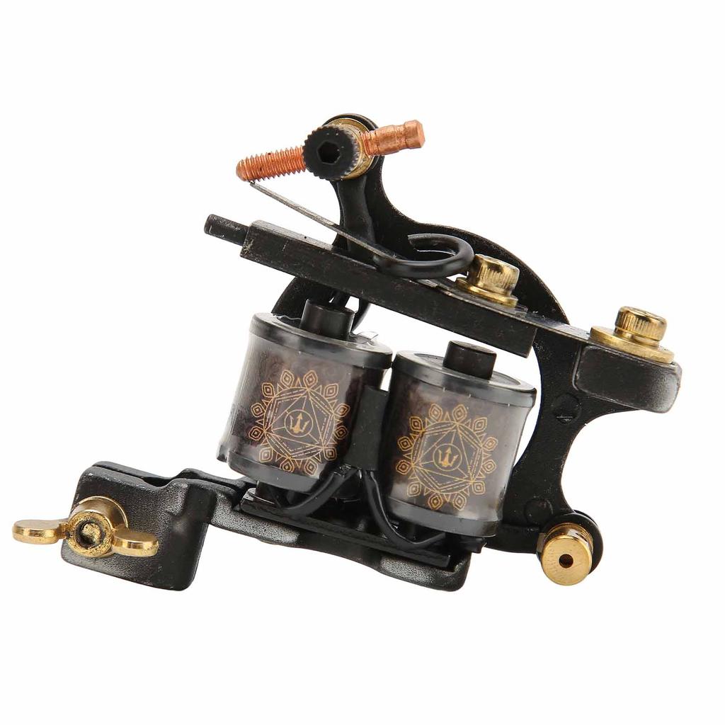 10 Wrap Coils Machine Copper Alloy Coil Professional Tattoo Machine for Shader Liner Tattooist
