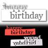 Happy Birthday Letter Cutting Dies DIY Scrapbooking Decor Embossing Stencil