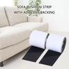 2Rolls 4.4Inchx20ft Sofa Cushion Tape Multipurpose Adhesive Cushion Grip Pad Strips for Reduce Couch Cushions Sliding