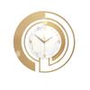 Nordic Luxury Metal Wall Clock Fashion Design Large Home Decoration Pendant Clock Hotel Living Room Wall Hanging Clock