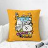 Game The Battle Cats Cushion Cover Natural Linen Pillowcase Set AllinOne Decor for Sofa Bedroom  Chair