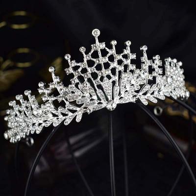 Bridal Tiara Crystal Princess Crown Headband Wedding Dress Hair Accessories Birthday Crown Accessories Super Fairy