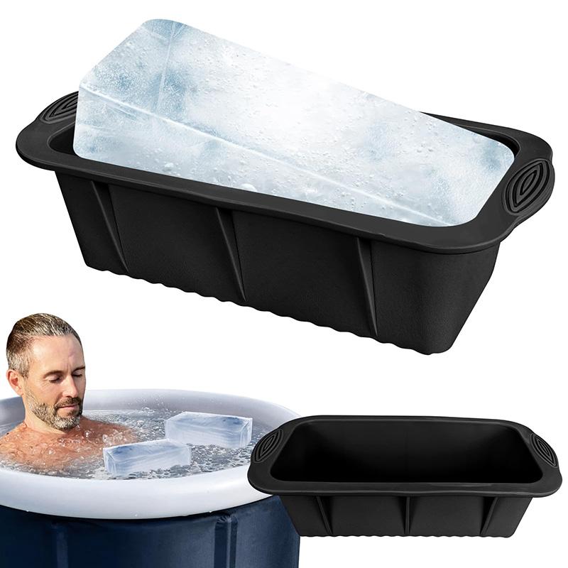 Extra Große Eisblockform, 1 Stück Große Eisformen für Wasserkühler Kaltes Bad, Eiswürfelformen Eiswürfelbehälter Silikonformen