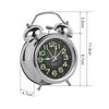 3 Inches Twin Bell Super Loud Alarm Clock with Nightlight for Heavy Sleepers Bed Desktop Student Decor