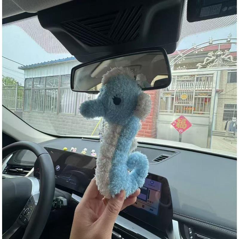 Cute Oceanarium Jellyfish Plush Hanging Toy–Cartoon Animal Stuffed Keychain Kids' Backpack Charm & Practical Bag Decor Accessory