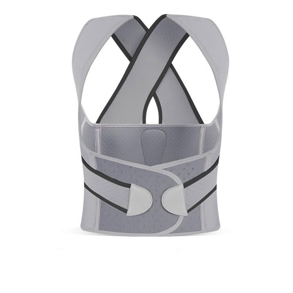 

Регулируемый бандаж для поддержки спины, бандаж для верхней части спины, коррекция сколиоза для женщин/мужчин L серый