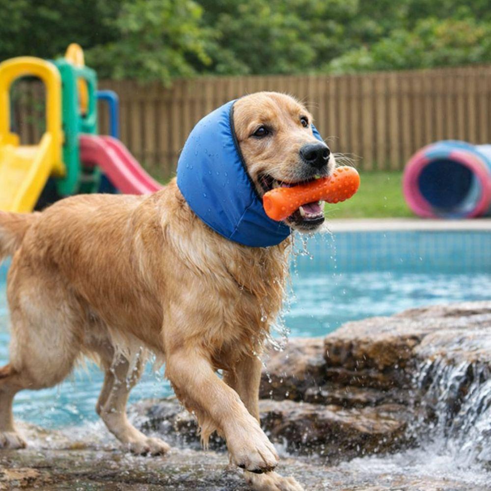 Noise Reduction Dog Ear Muffs Hearing Protection Pet Bathing Cap Pet Calming Hood  Force Dry