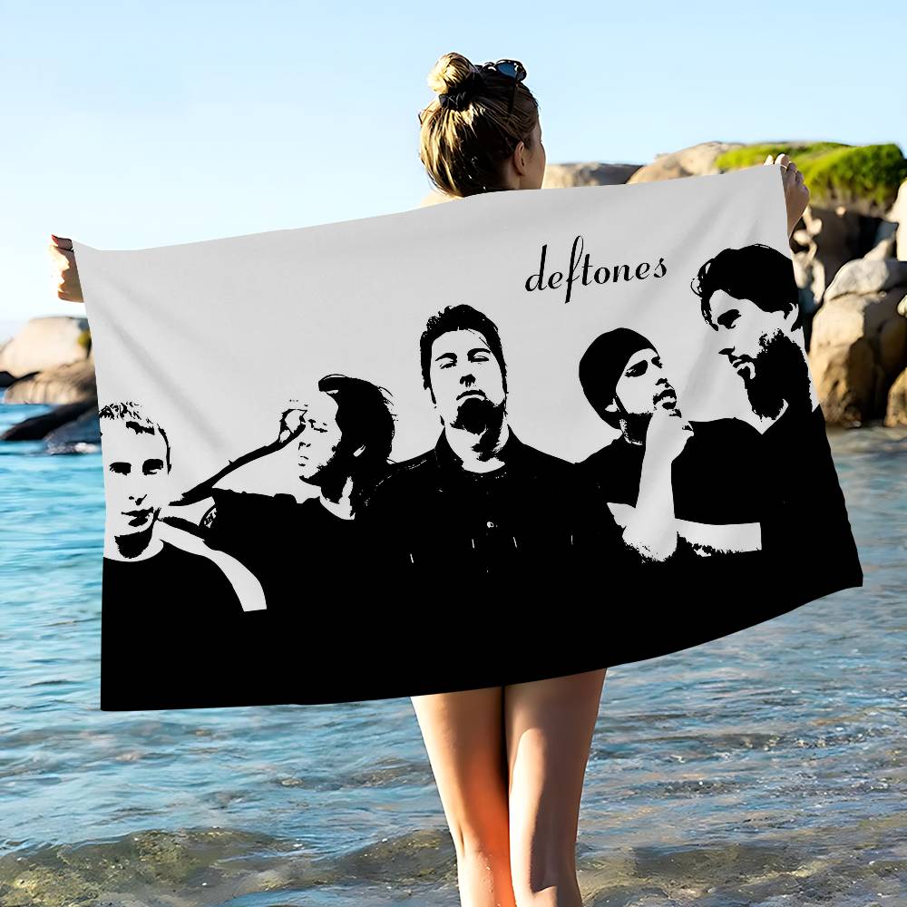 

D-Deftones Fashion Beach Towel Colorful Bath Towels For Girl Microfiber Quick Dry Sand Free Beach Yoga Spa Gym Pool W30*H60(CM)