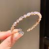 Geometric Zircon Open Cuff Bracelet For Women Fashion Jewelry Accessory