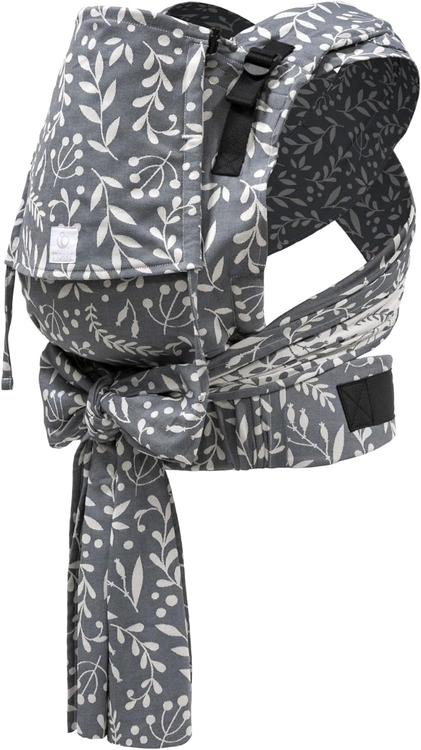 

Stokke Rimas Baby Carrier suitable for babies from 1 month old Floral OCS Plus, [recommended weight 4-18kg], Slate,