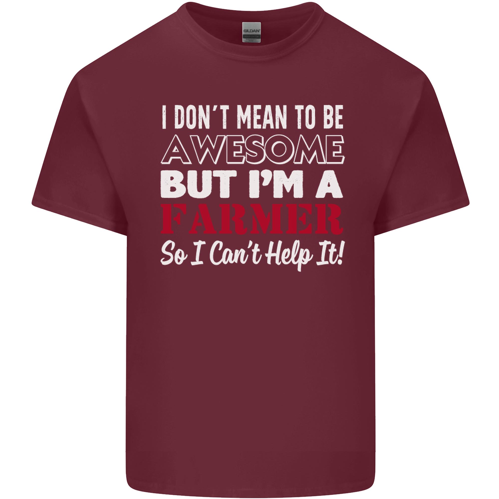 I Dont Mean to Be but Im a Farmer Tractor Unisexs Light Cotton TShirt S