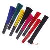 Chinese Martial Arts Kung Fu Fan Tai Chi Dance Fan Plastic Stage Performance Folding Fan Solid Color Fan Photo Prop