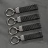 Car Key Chain Carbon Fiber Keyring For Seat Ibiza Ford RangerBmw Tesla Skoda VW Honda Hyundai Peugeot Auto Accessories