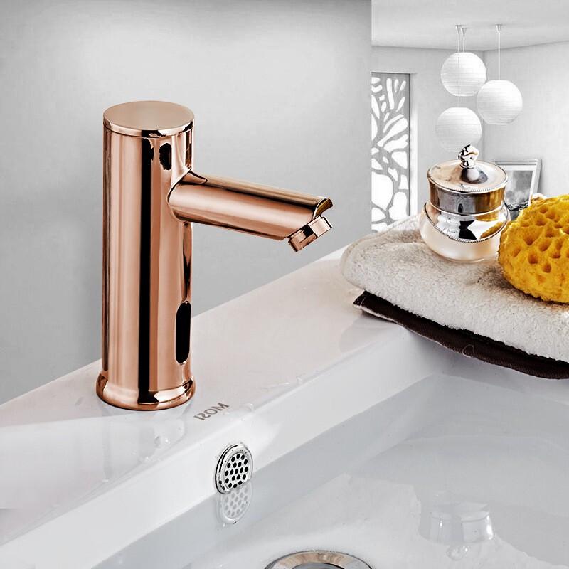 Yidashang Roségold Automatischer Sensor Waschtischarmatur