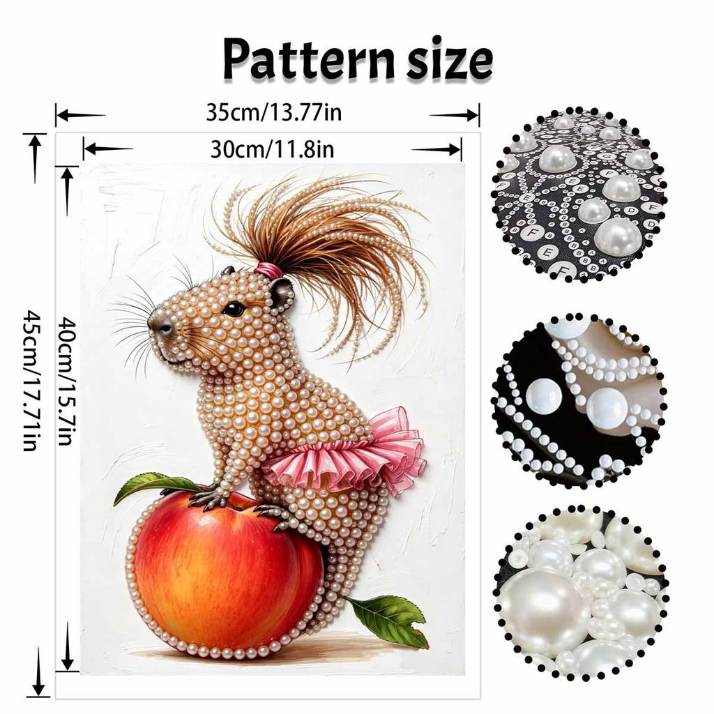 Capybara pearl painting handmade DIY 5D creative ornaments living room home decoration painting