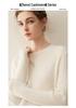 Women's 100% Cashmere Cable Knit Sweater: Winter 2026 Loose Pullover with Round Neck and Long Sleeves