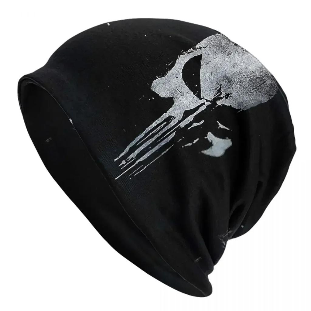 Heavy Metal Skeleton Skull Punishers Warm Knitted Cap Fashion Bonnet Hat Autumn Winter Outdoor Beanies Hats for Unisex Adult