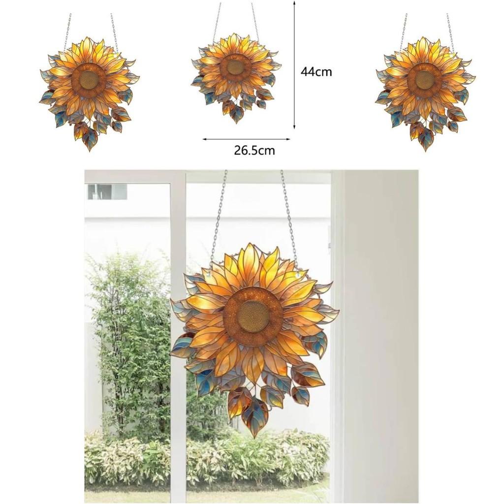 Sunflower Acrylic Window Hanging Decorative Art For Home Living Room Decor