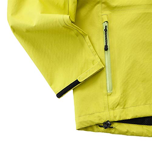 Kapelmuur Cycling Jacket, Windproof and Water-Resistant, Lightweight, Citrus Yellow, Size XS