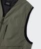 Musinsa Standard [City Leisure] Stitch V-Neck Padded Vest [Light Khaki]