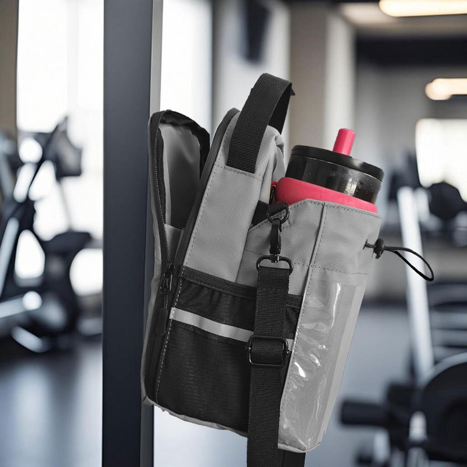 

Сумка для бутылок с водой для фитнеса, бега, рыбалки, работы Gray