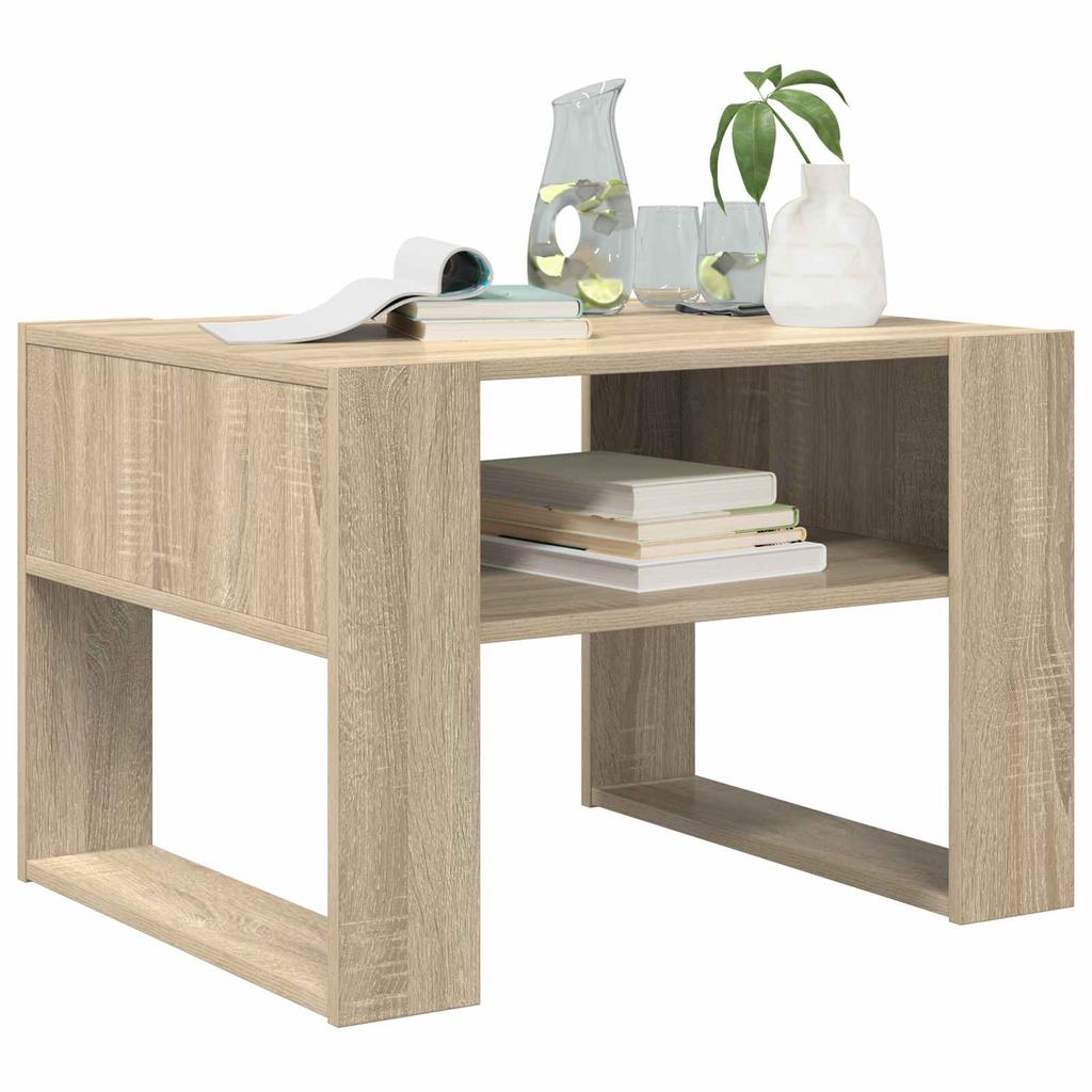 Coffee Table Sonoma Oak 66 X 53 X 45 Cm Particleboard