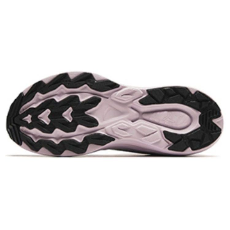 Anta Round Toe Lace-Up Shock Absorbing Wear-Resistant Low-Top Running Shoes Women sneaker Pink Gray 122415531-3