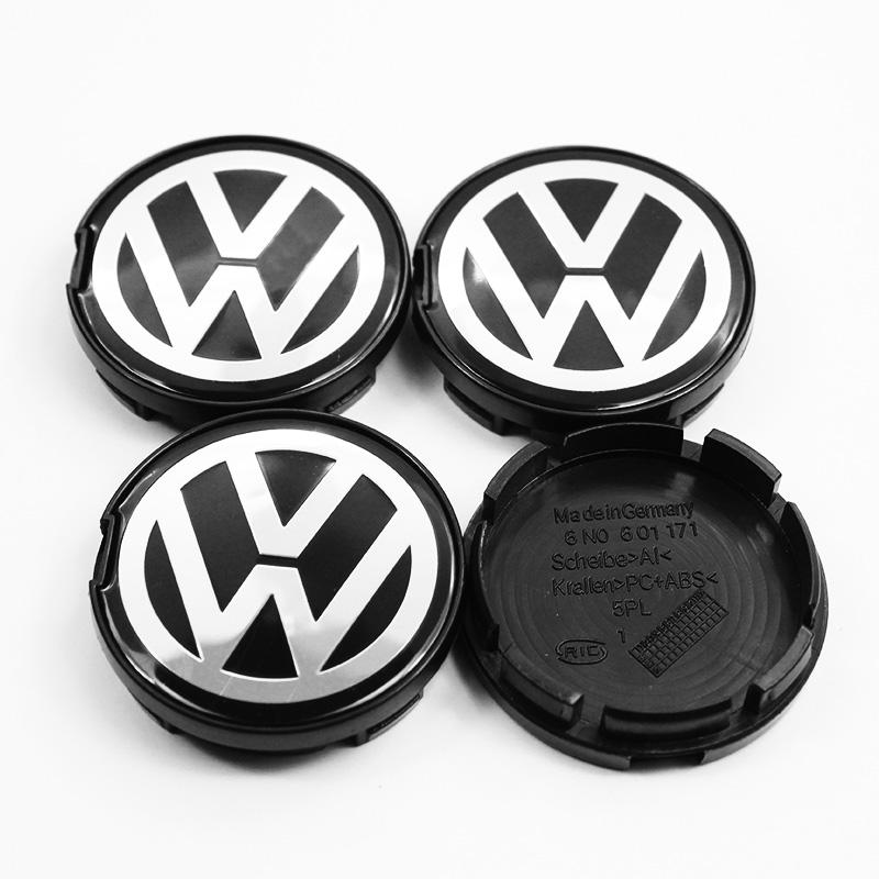 

2026 Hot For VOLKSWAGEN VW 4Pc 65mm 55mm For Volkswagen GTI Golf Jetta Polo Beetle CC Passat Tiguan VW Car Wheel Center Cap Hubs 4pcs Volkswagen