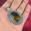 Blue Tiger's Eye Gemstone Jewelry, 925 Solid Sterling Silver Jewelry, Handmade Pendant Jewelry , Silver Jewelry Gift For Women