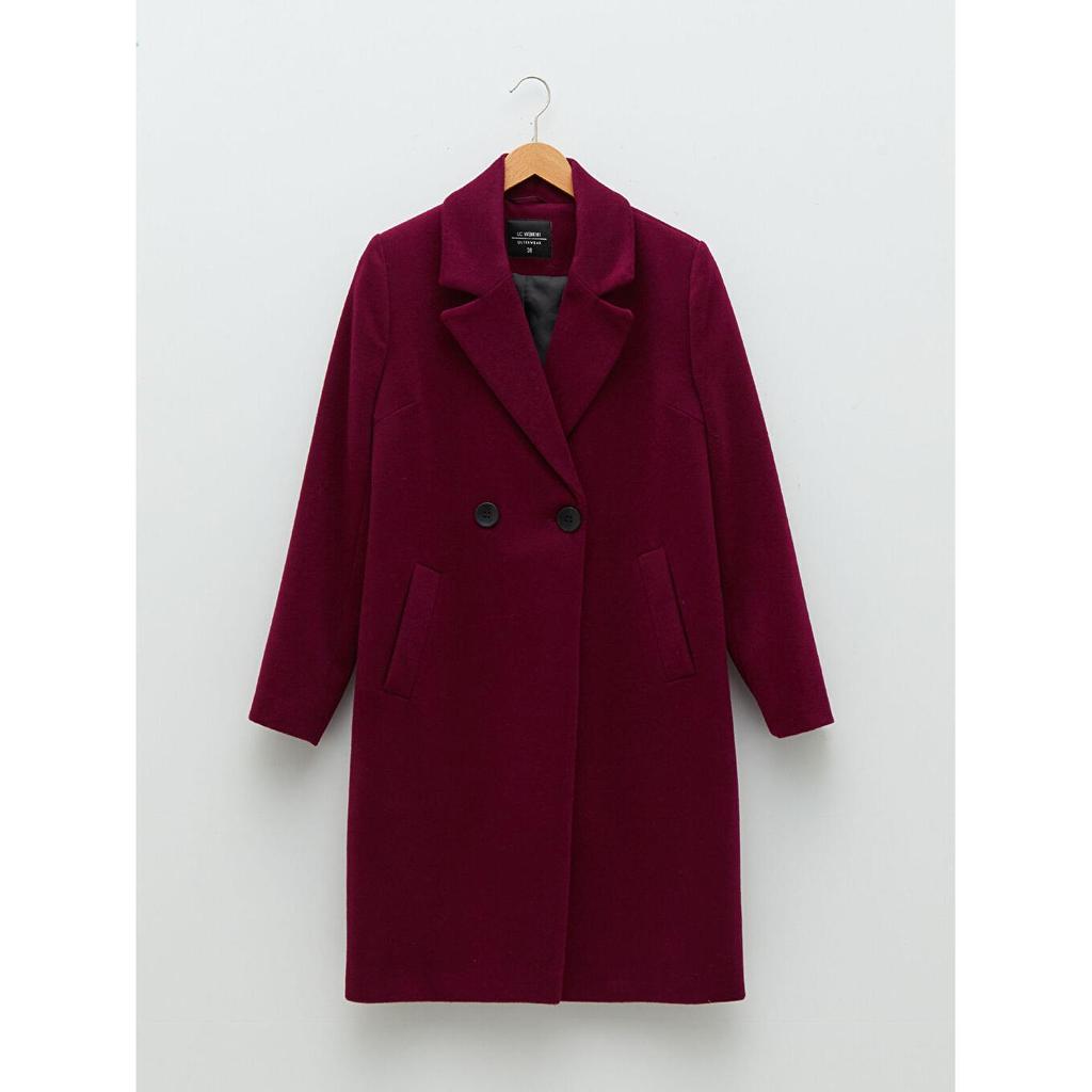 plum coloured coat