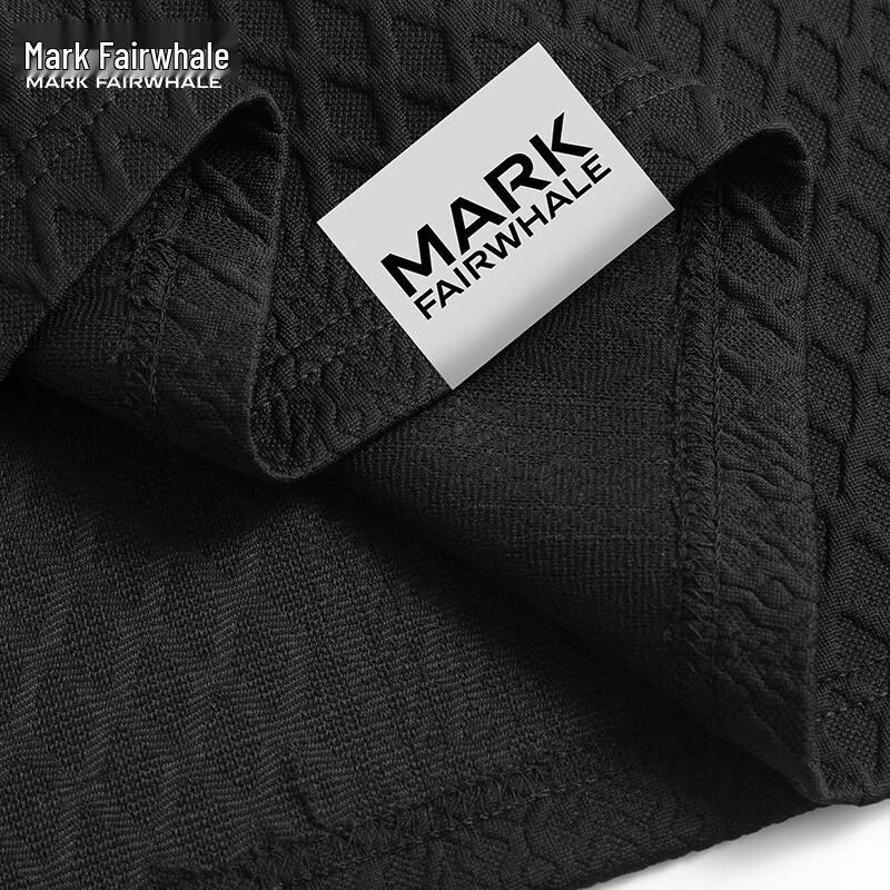 Mark Fairwhale Men's Waffle Knit Short-Sleeve Polo T-Shirt