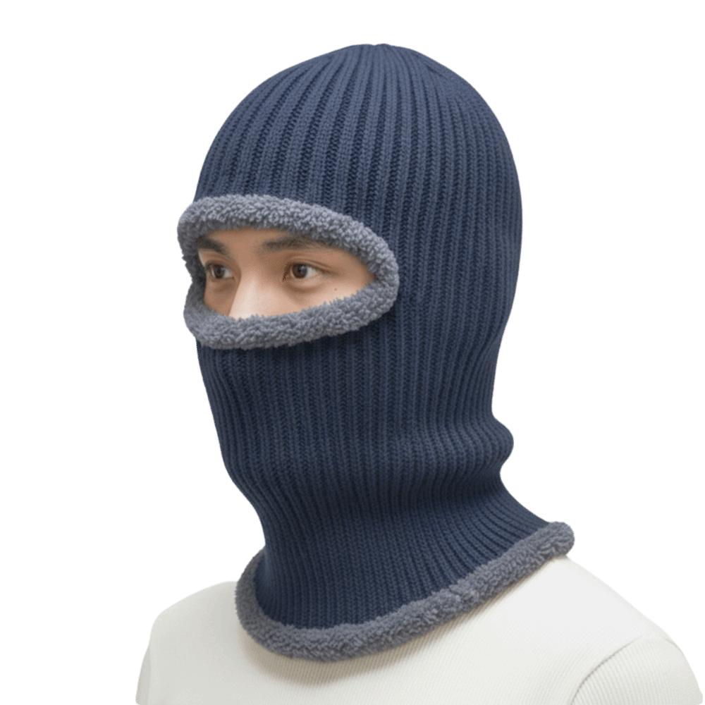 Windproof Knitted Balaclava Mask Thickened Winter Ski Hat New Knitted Cap  Men Women