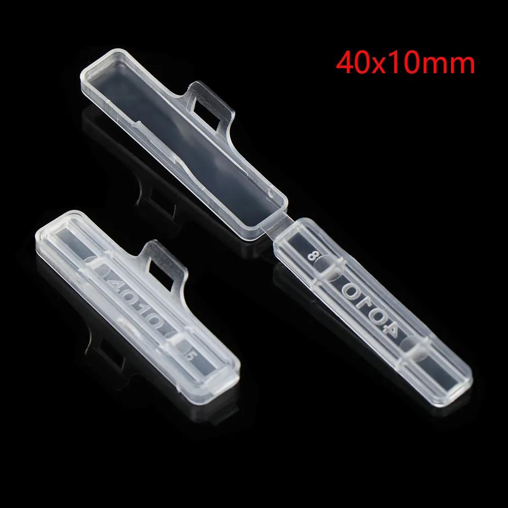 50Pcs Transparent Network Cable Labels Box Cable Labels Identification Tags Fiber Organizers Waterproof Cable Tie Marker Tool