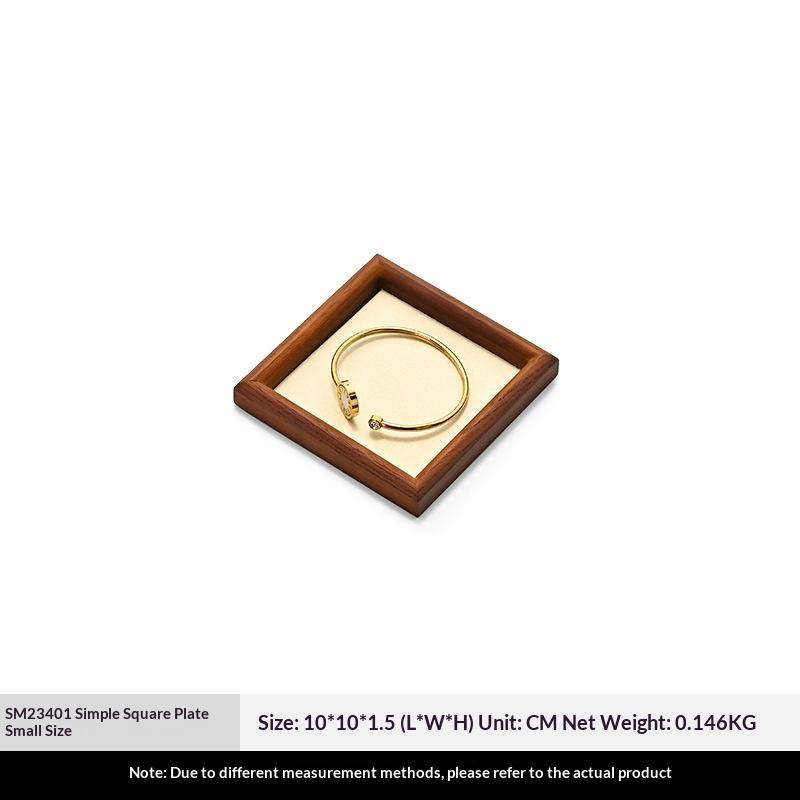 

Solid Wood Jewelry Display Tray for Rings, Necklaces, Bracelets, Antique Collection Organizer