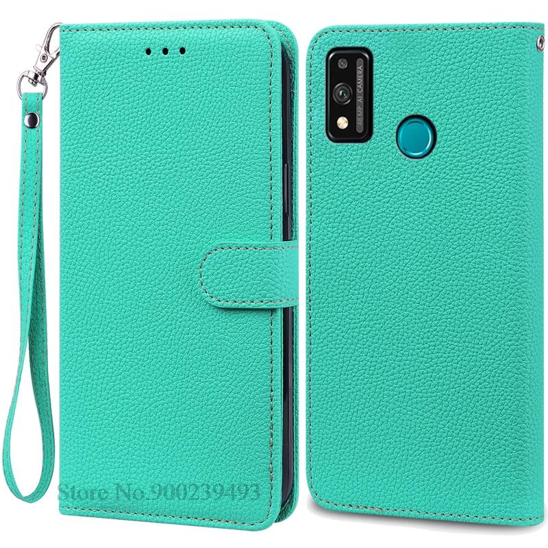 For Honor 9X Lite Etui Lær Flip Lommeboketui For Honor 9X Lite JSN-L21 JSN-L22 JSN-L23 Deksel Honor 9 X Lite Telefonetui Fundas
