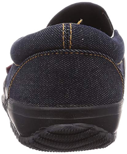 Lasting Bull Men's Wide Denim Slip-Ons, Navy, Size 26.5cm, 3E, LB024