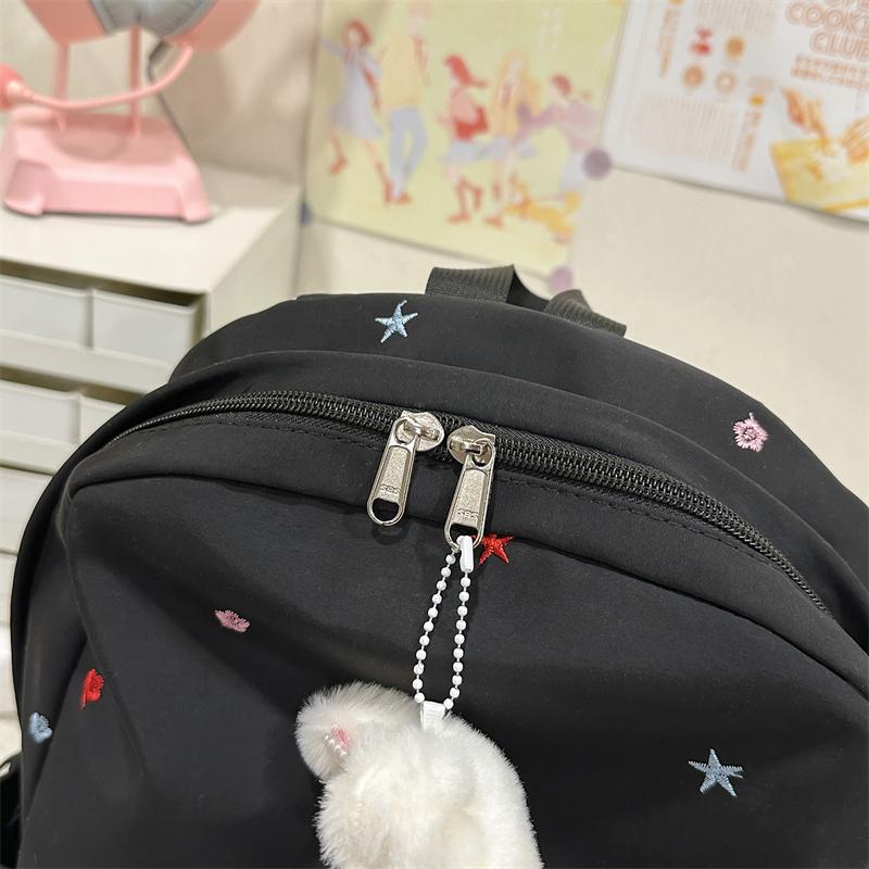 Embroidery Student Schoolbag Women's Large Capacity Backpack