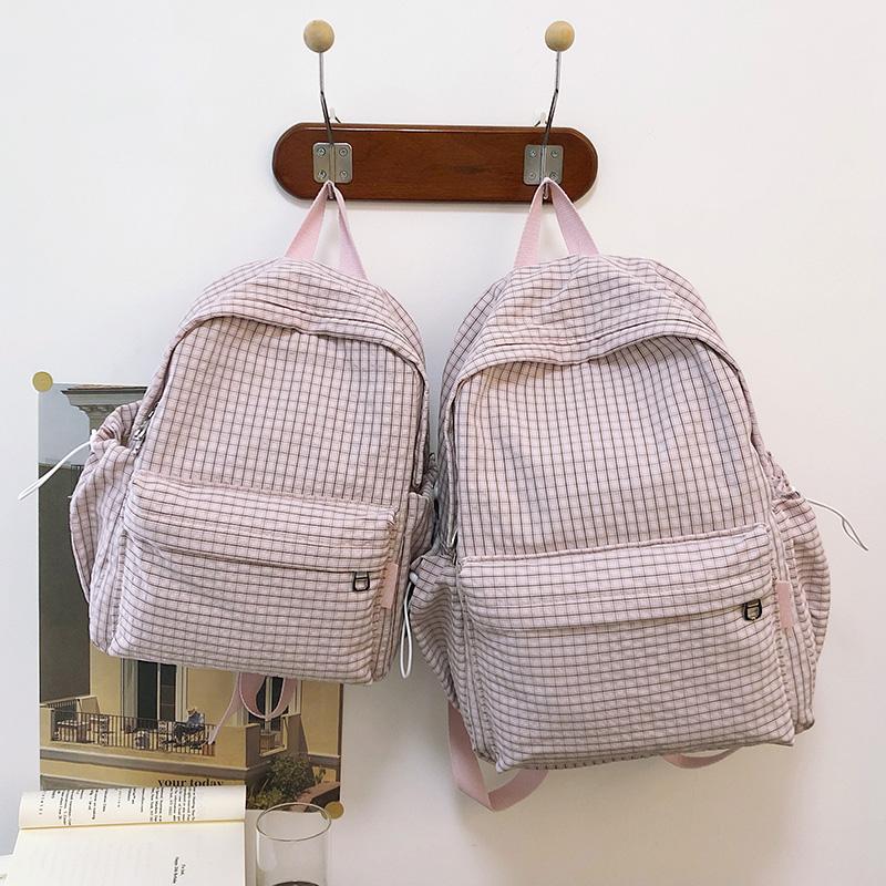 Damen Leichter Schulrucksack Große Kapazität Studenten Karorucksack