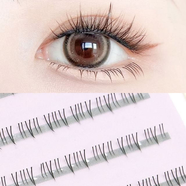 Bonnie Wisp - Natural Bottom Multipack False Eyelashes Cluster (Various Designs) Black - 0.6cm