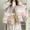 Schulrucksack Neuer hochwertiger Rucksack ins Süßes Karomuster Kosmetiktasche Leichter Reiserucksack Schulrucksack für Mittel- und Oberstufenschüler