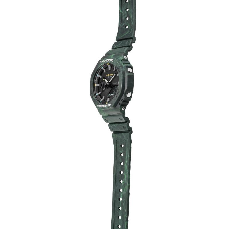 Casio G-SHOCK Men's Resin 200M Water Resistant Analog Shock Resistant Quartz Watch GA-2100FR-3A