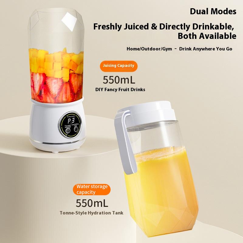 Electric Juice Blender, Portable Rechargeable Juicer Cup, Ice Crusher for Fruit Mixing