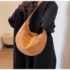 Retro Corduroy Dumpling Shoulder Bag - Large, Versatile, Fashionable Women's Tote