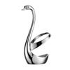 304 Stainless Steel Swan Dinnerware Set Gold Fruit Dessert Cutlery Set for Swan Base Holder Silver Leaf Forks Portable Teaspoon