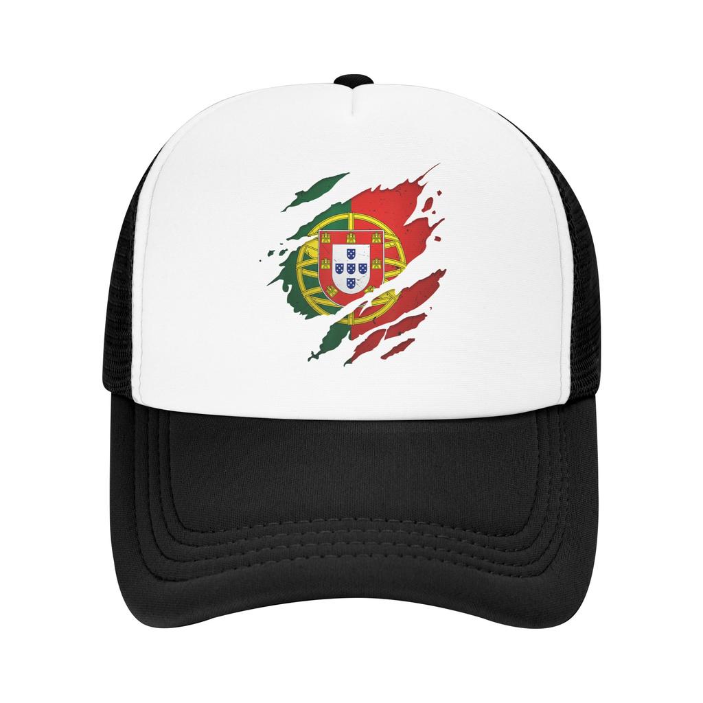 Portugal Flag Portuguese Mesh Baseball Caps Unisex Fashion Sun Caps  Dad Hat Adjustable Summer Trucker Hat