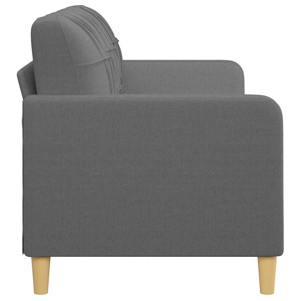 Vidaxl 3-Seater Sofa, Dark Grey, 180 Cm, Upholstered In Fabric