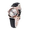Ladies wristwatchgirlswomensfashionpopularcuteleather bandluminousquartz watchstylish (black)